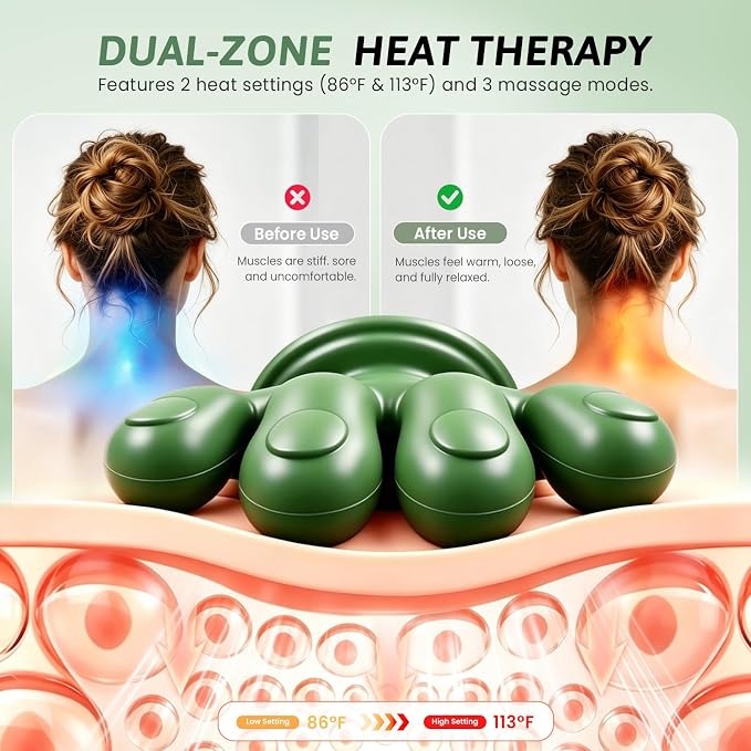 Neck Massager with Heat – Deep Tissue Shoulder Massager